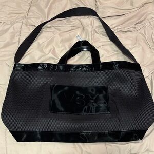 nwt victoria’s secret black tote shoulder bag
